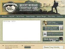 Tablet Screenshot of mountmoriahcamp.com